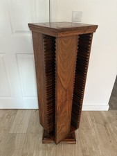 Solid Wood 360° Rotating CD