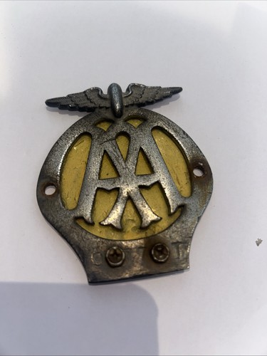 Vintage car grille badge - car,
