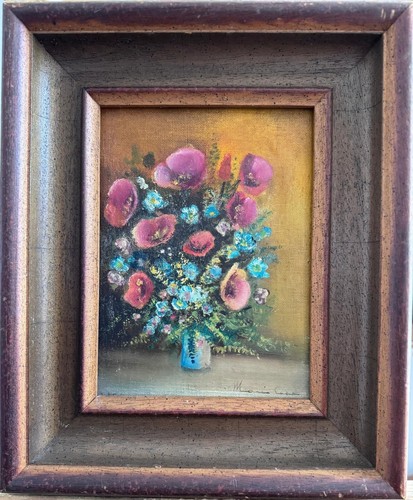 Antique french oil painting - antique,