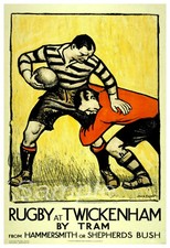 VINTAGE RUGBY AT TWICKENHAM BY