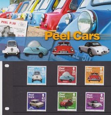ISLE OF MAN Presentation Pack 2006 Peel Cars Stamp Set 