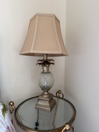 Pineapple lamp with - pineapple, cut