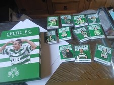 Celtic FC Henrik Larsson Pin Badge box 11 Hoidy Hooped Heroes badges & stickers
