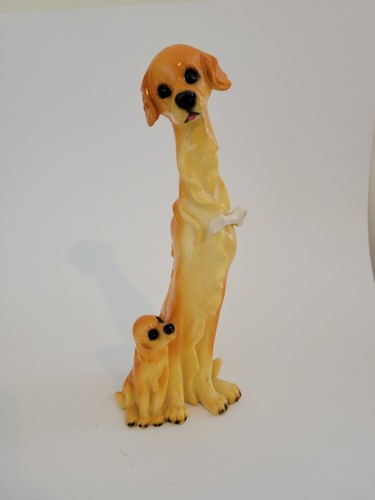 Plastic golden labrador long - plastic,