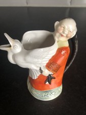 Schafer Vater 1900’s Asian Man Holding Goose 