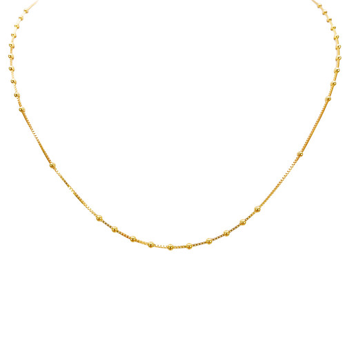 22ct gold beaded necklace - 22ct,