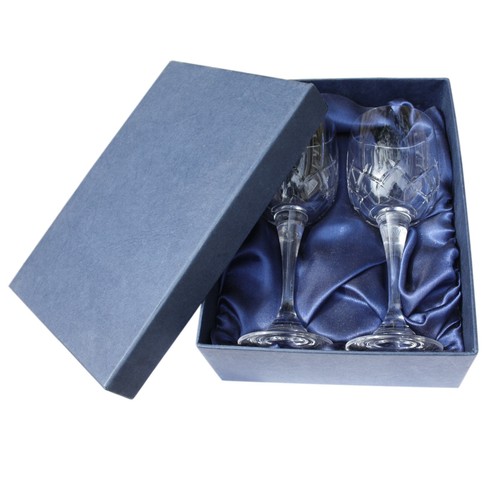Crystal glass goblets - glass,