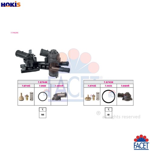 Thermostat coolant 7962kk - thermostat, 7.7962kk