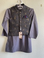 Boys Kurta Kameez Shalwar Al Karam Eid suit pakistani 4-5 yrs size 20-22 BNWT 