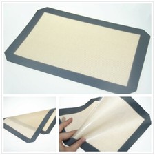 2Pcs Silicone Baking Mats Non-Stick Oven Liner Sheet Reusable Rolling Mat Set