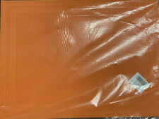 6 X Vinyl Placemats Easy Care Pack Of 6 Large Bargain Priced BNIP Orange TC027