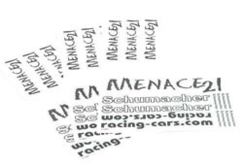 Schumacher decal sheet - sheet,