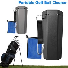 Portable Golf Bag Cart Cleaner: Golf Ball Washer Machine With Reusable Towel