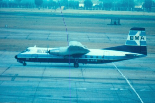 Civil aircraft colour slide - slide, of