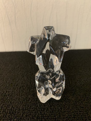 Crystal paperweight bust woman - crystal,