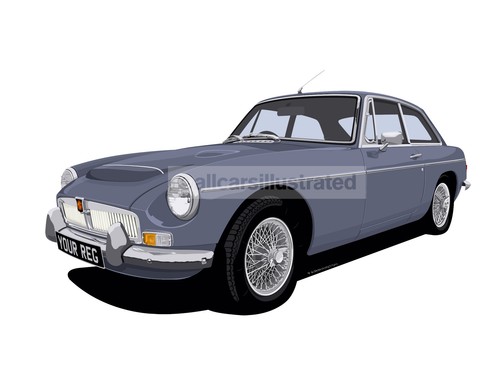 Mgc car art print picture - art,