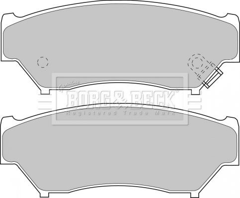 Borg beck bbp1184 brake - borg,