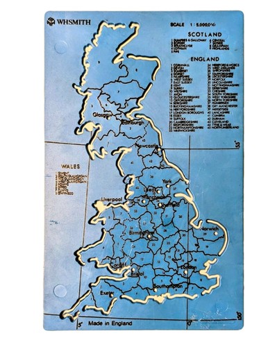 Vintage whsmith map - vintage, uk