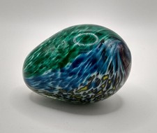 Paperweight Egg Mdina Glass