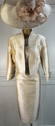 Mascara gold dress - uk, 16