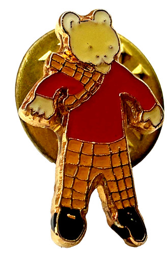 Rupert the bear enamel - rupert,