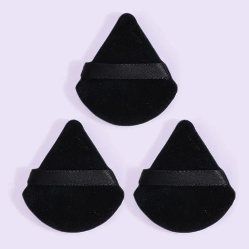 3pcs velvet triangle powder - velvet,