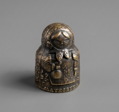 Unusual thimble bronze brass - unusual,