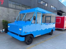 Blue Food Truck Mobile Kitchen Catering Concession Van for Street Food