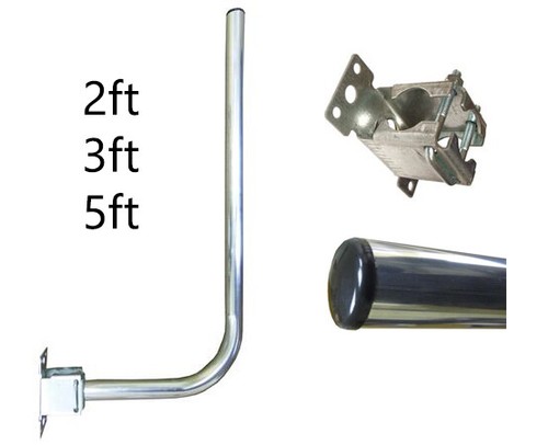 Shaped pole bracket loft - j,