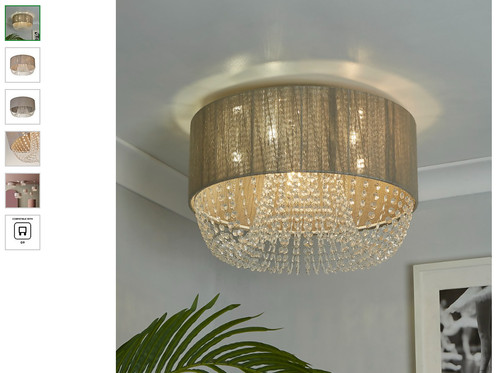 Bellano light flush ceiling - bellano,