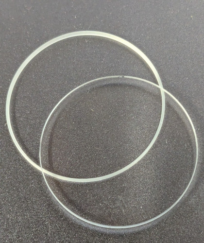 Nos round glass watch - glass,