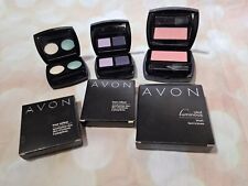 Avon Cosmetics True Colour Eyeshadow Duos X 2 Luminous Blush X 1 Mixed Lot