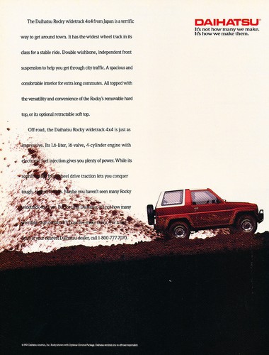 1991 daihatsu rocky 4x4 - rocky,