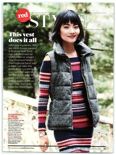 Puffer vest striped knit - puffer,