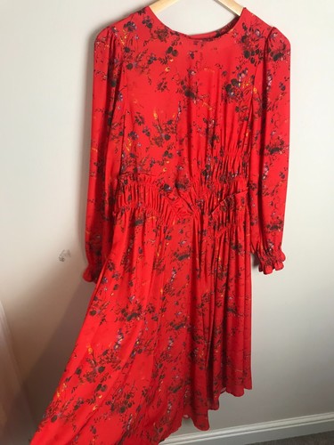 Red floral dramatic - floral,
