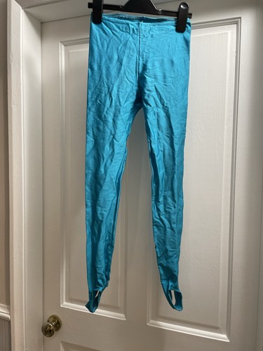 Aquamarine blue lycra leggings - aquamarine,
