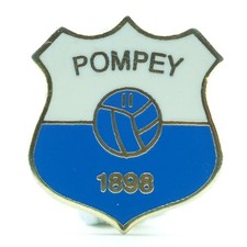 Vintage Portsmouth Football Club, Metal Enamel Pin Badge - 1980s - POMPEY