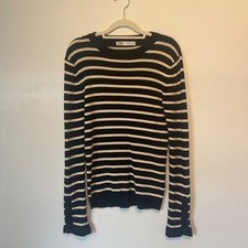 Womens Zara Black White Stripe