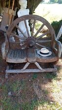 Antique Period Cartwheel Garden Bench