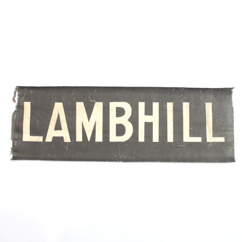 Lambhill tram destination bus