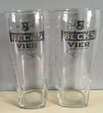 4 X Becks Vier Pint Glasses