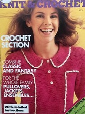 Vtg MON TRICOT 74 Knitting & Crochet Patterns Jumper Cardigan Accessories +