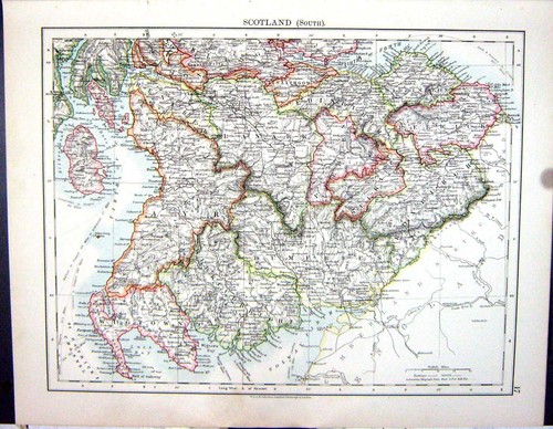 Old johnston map 1906 scotland - 1906,