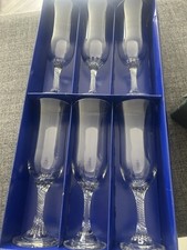 Set of 6 champagne glasses