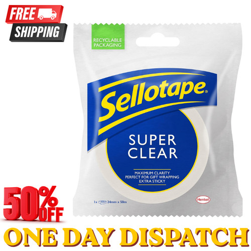 Sellotape super clear - super,