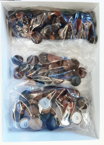 150 vintage leather buttons - vintage,