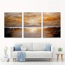 3pcs Sunset Ocean Scenic Beach