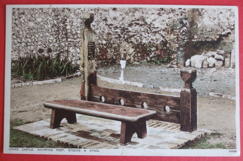 Old sussex postcard - old, lewes