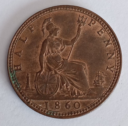 1860 victoria high - grade, half