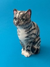 Babbacombe Pottery Stripped Tabby Cat